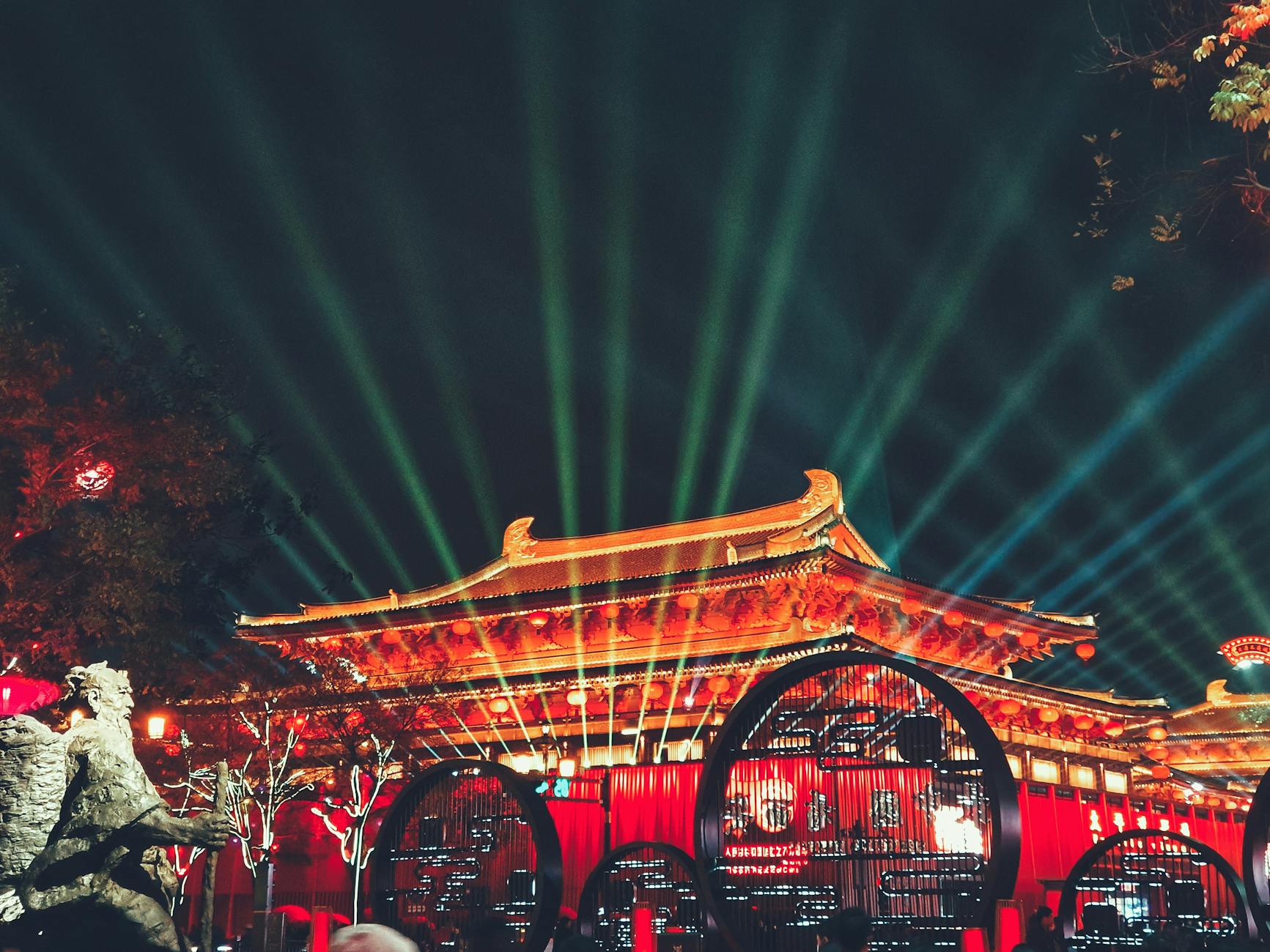 Sensoji temple illuminated at night in Asakusa