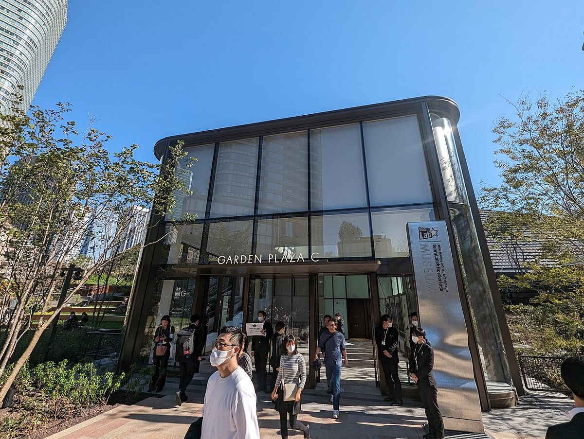 Immersive digital artwork at a teamLab museum in Tokyo