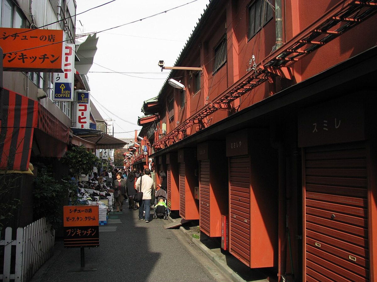 The old-town streets of Asakusa near Senso-ji temple