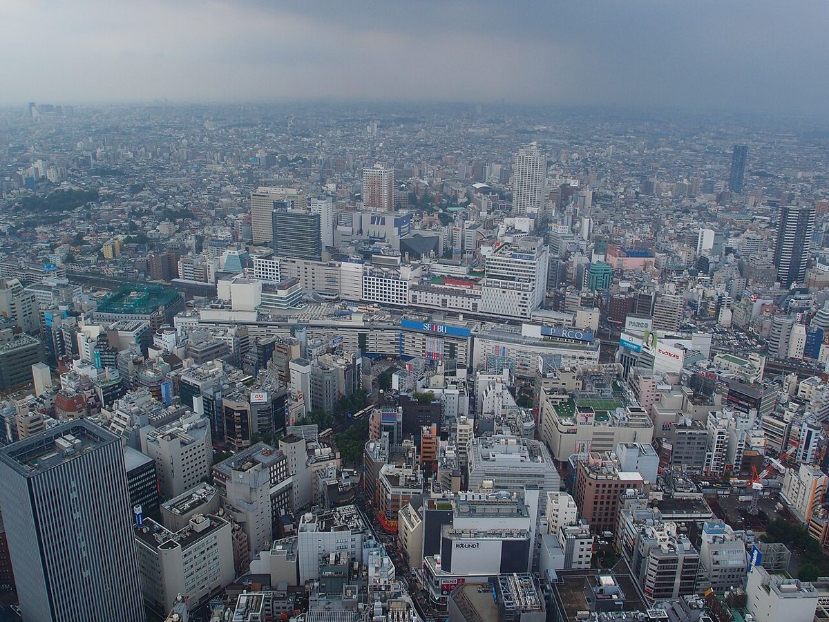 The Sunshine City complex and Sunshine 60 tower in Ikebukuro, Tokyo