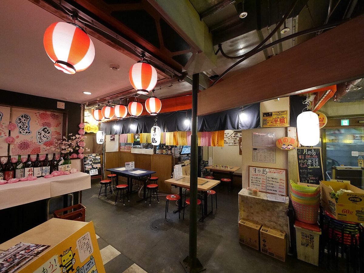 Inside a Tokyo izakaya