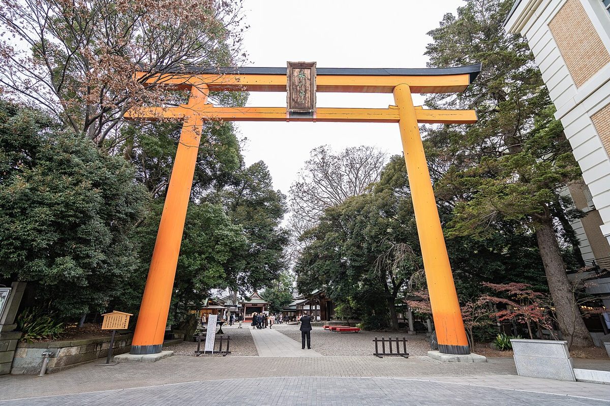 Colourful wind chimes at Kawagoe Hikawa Shrine in summer