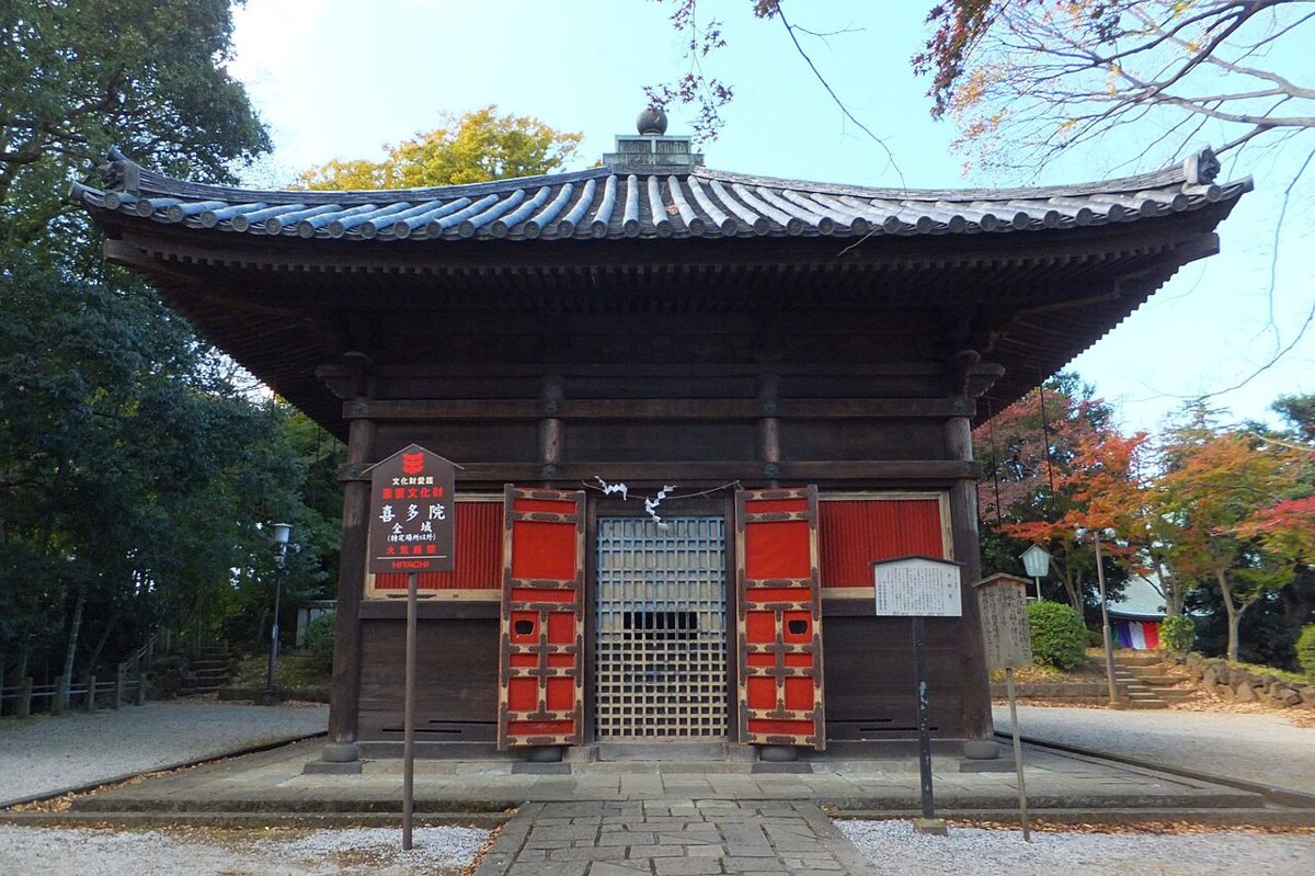 Stone rakan statues at Kita-in temple in Kawagoe