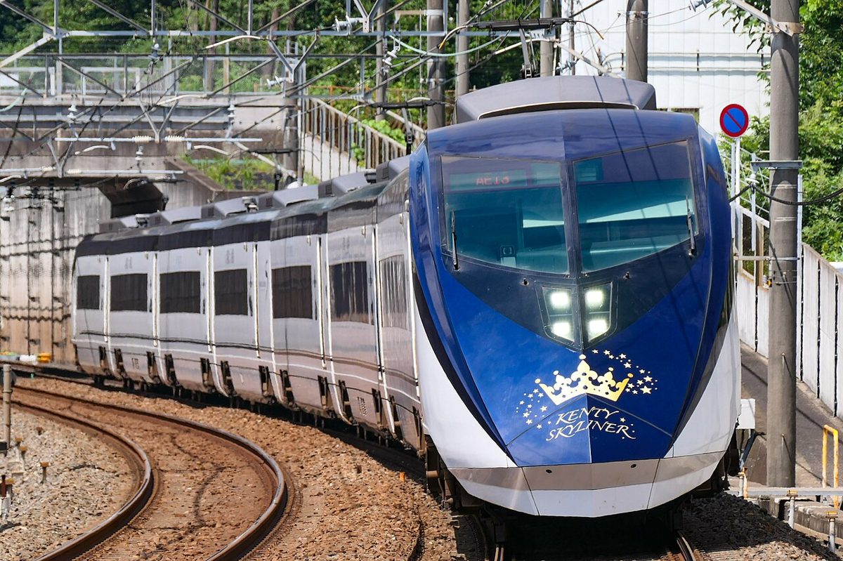 Keisei Skyliner train at Narita Airport