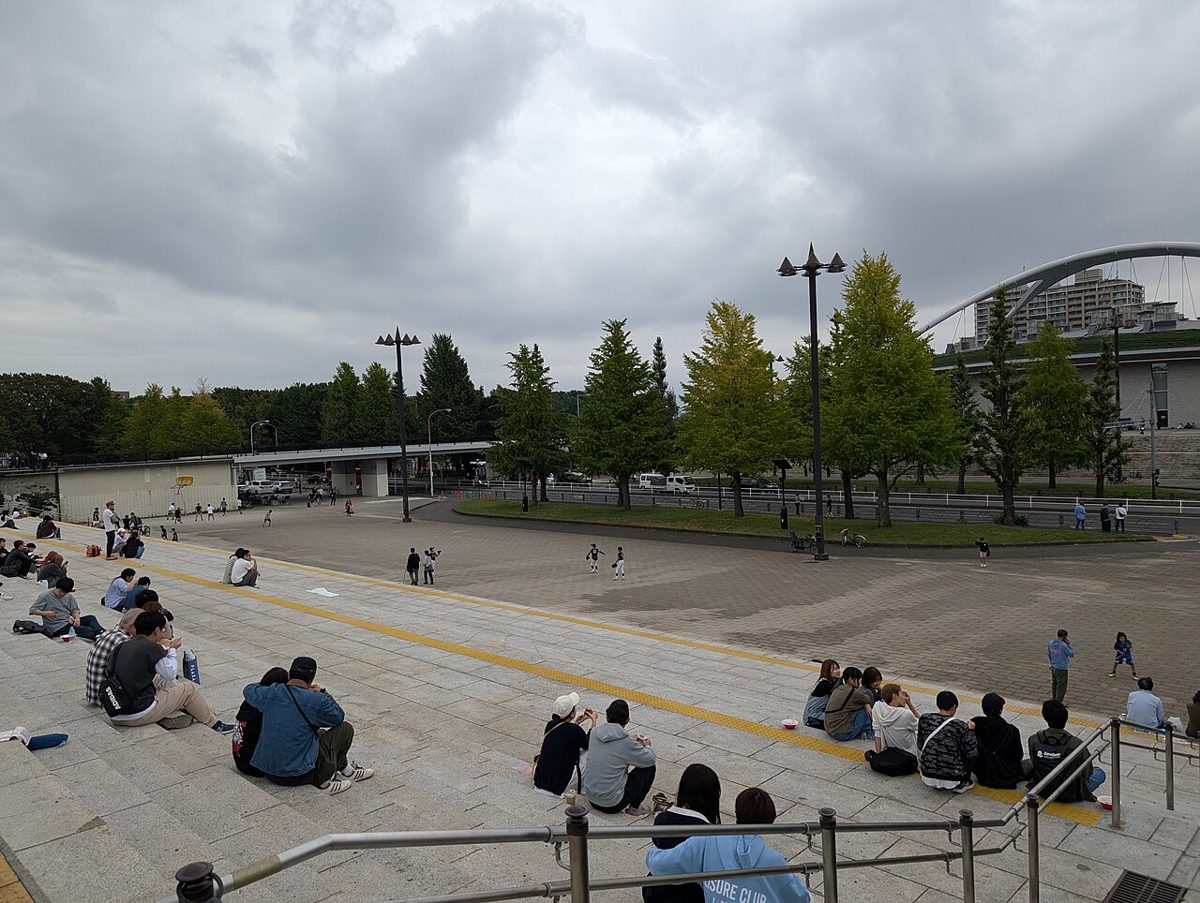 Tree-lined paths at Komazawa Olympic Park in Setagaya