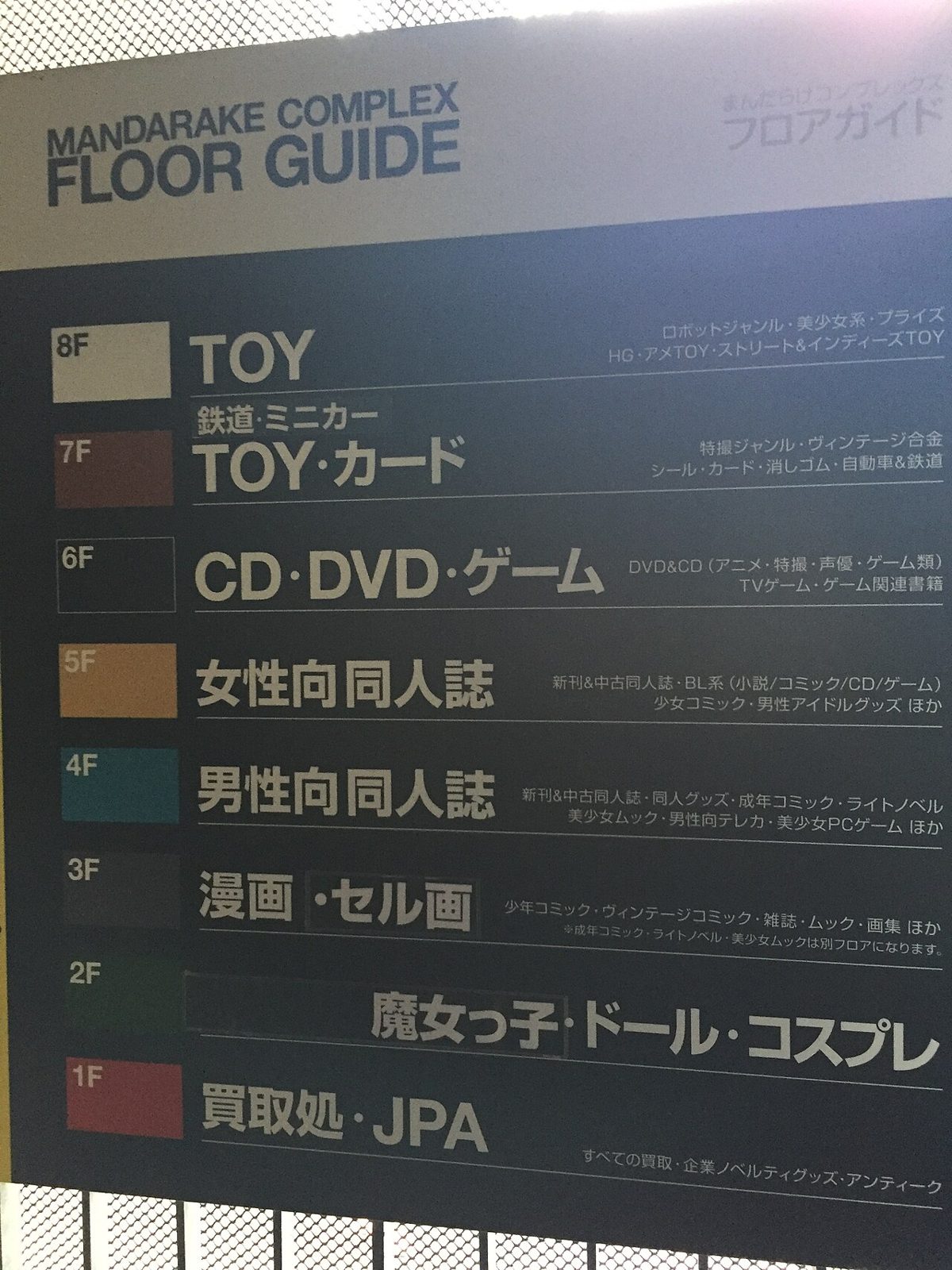 The Mandarake Complex store in Akihabara