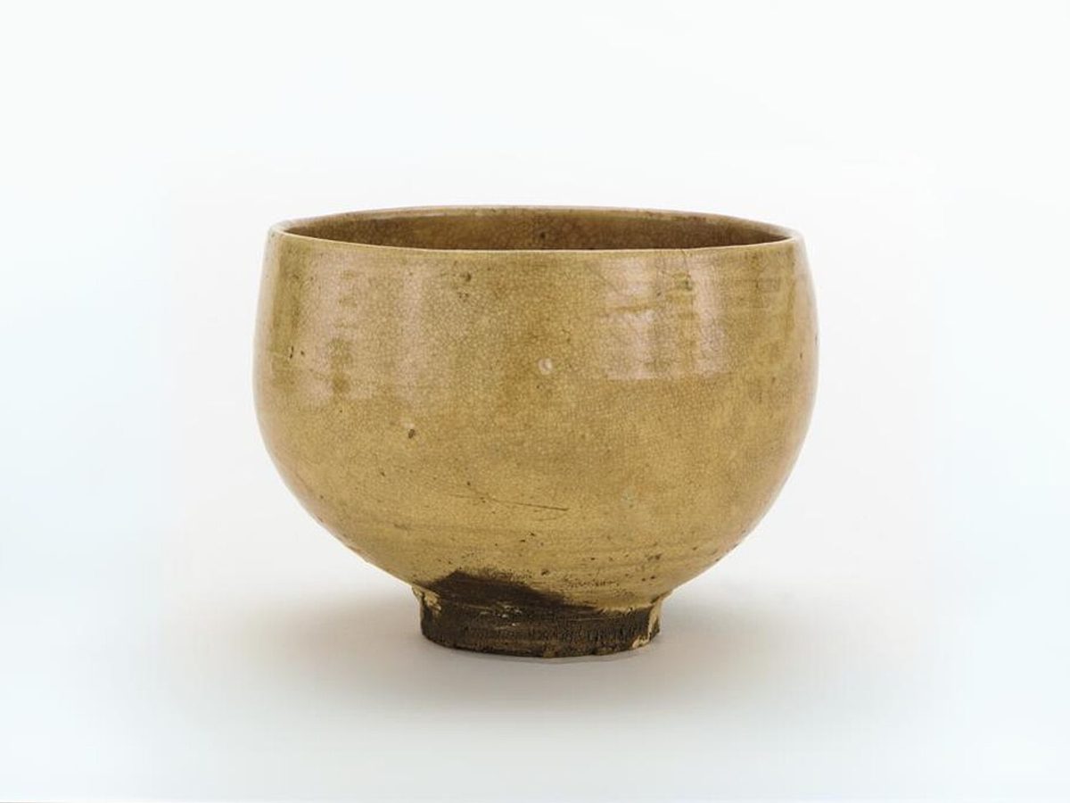 A Japanese chawan tea bowl used in the tea ceremony