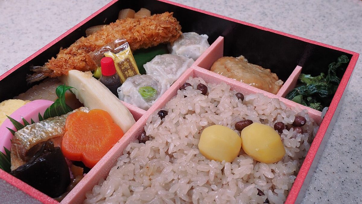 An assortment of beautifully arranged Japanese bento boxes
