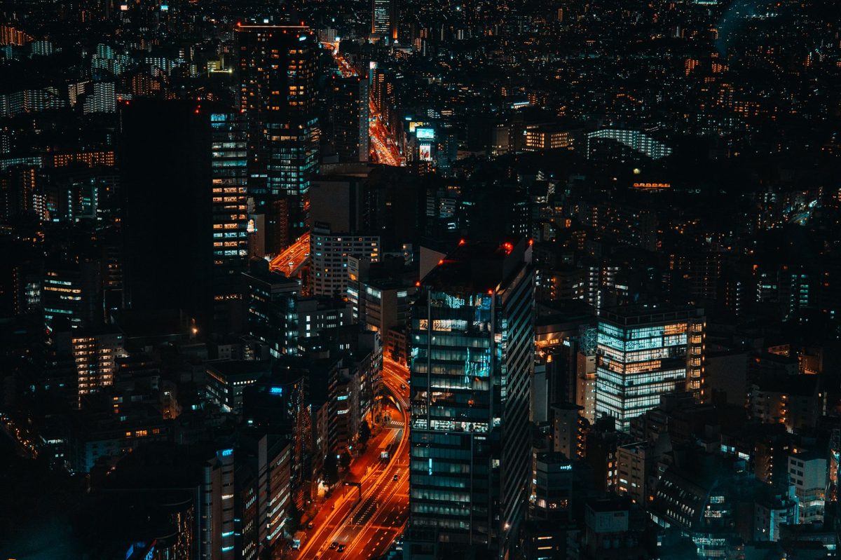 Tokyo's neon-lit skyline at night, a favourite subject for photographers