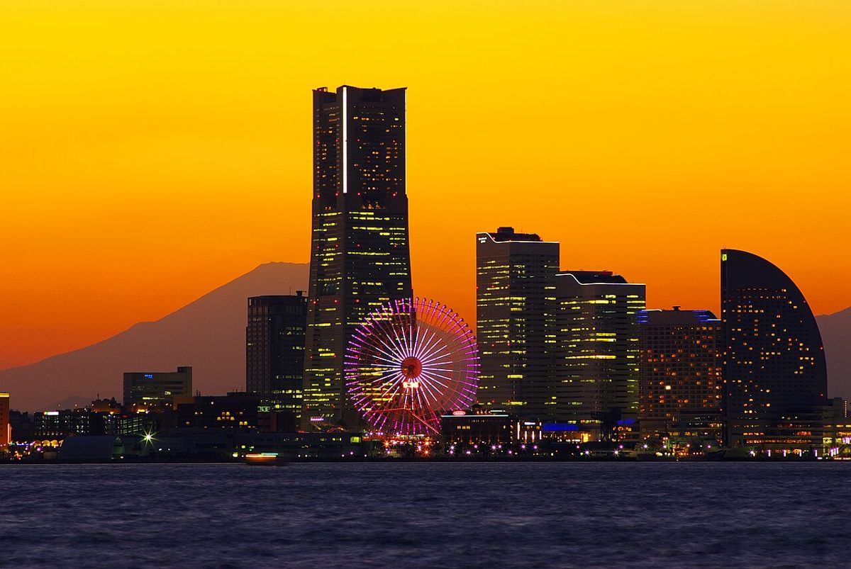 The Minato Mirai waterfront in Yokohama near the Cup Noodles Museum